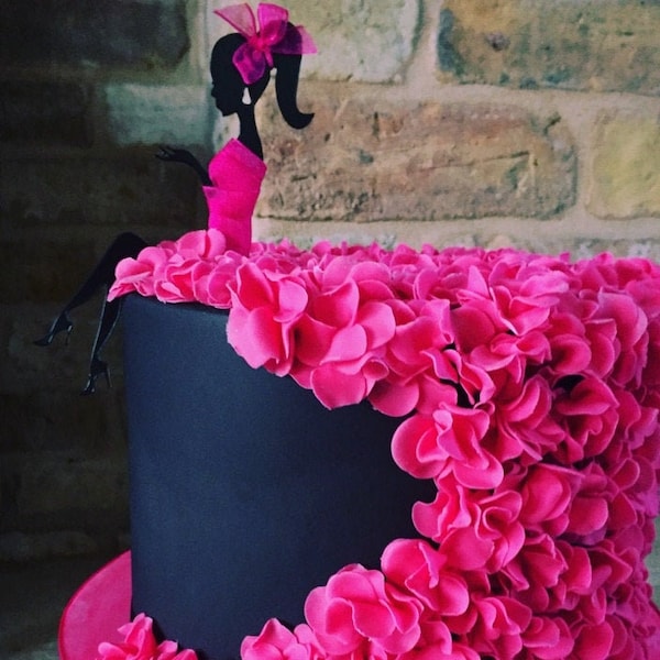 Girl wedding faovur High quality acrylic, Barbie, Silhouette Cake Topper - high quality acrylic, 3mm thickness