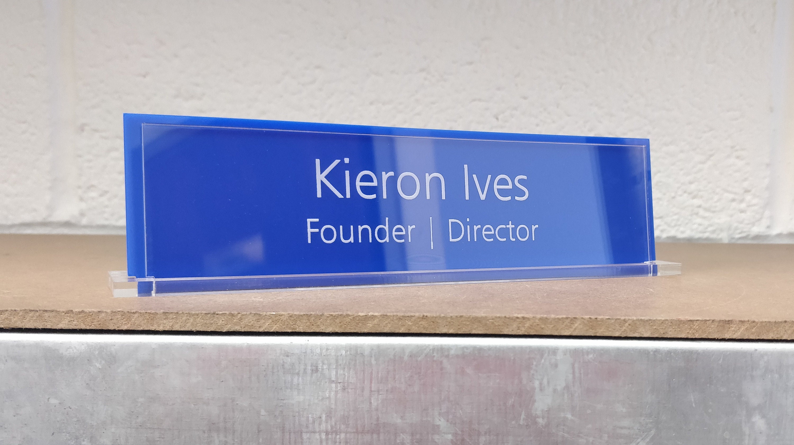 Personalised Desk Name Plaque Office Plaque Desk nameplate Etsy