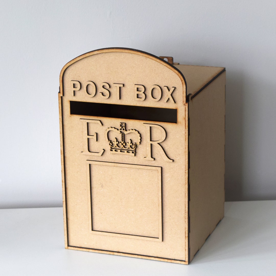 Wedding Post Box, Unpainted, MDF, Royal Mail, for Cards, Flat Pack, - Etsy
