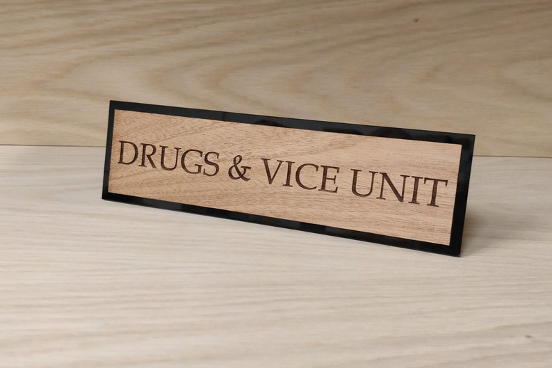 Acrylic Desk Name Plaque Custom Engraved Sign Office Plaque Etsy UK