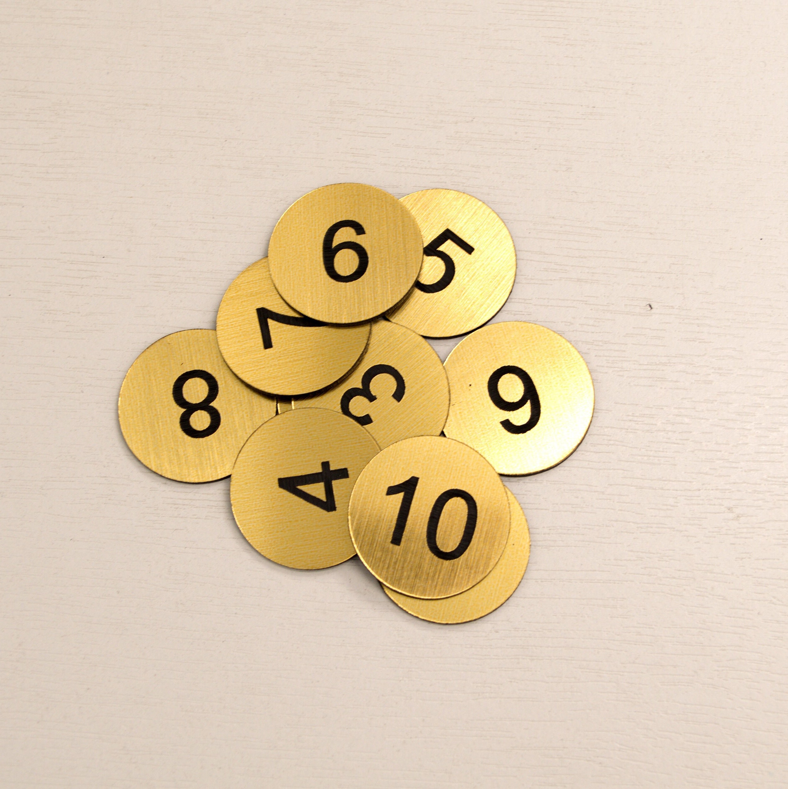 Laser Engraved Number Disc: 30mm Table, Locker, Inventory Tags - Etsy