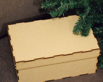 Christmas Eve Box, unpainted MDF,flat pack,