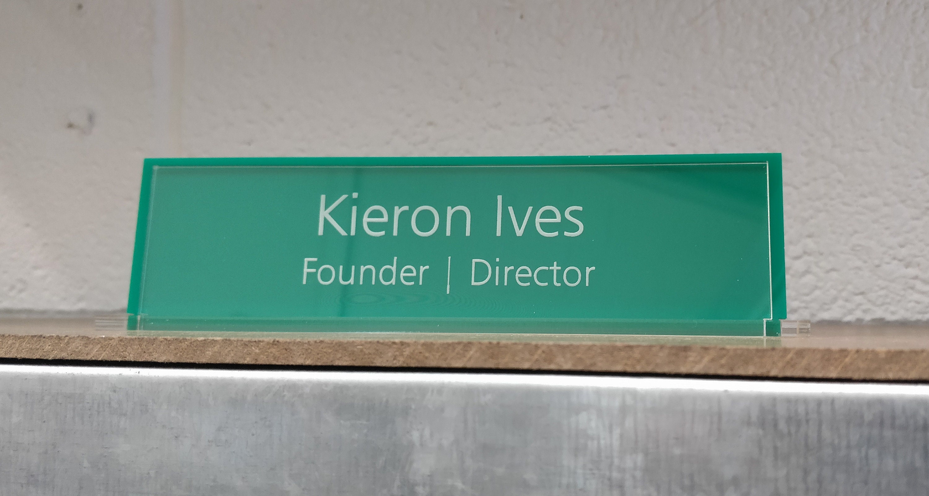 Personalised Desk Name Plaque Office Plaque Desk nameplate Etsy