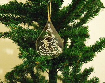 Bauble Christmas Decoration Teardrop Tree 3mm Acrylic Perspex®