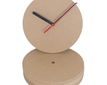 Quadrante dell'orologio in MDF, rotondo 170 mm