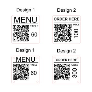 Étiquettes gravées au laser avec code QR en acier inoxydable carré de 50 mm, étiquettes pour numériser pour commander, bar, menu de restaurant, clubs image 8