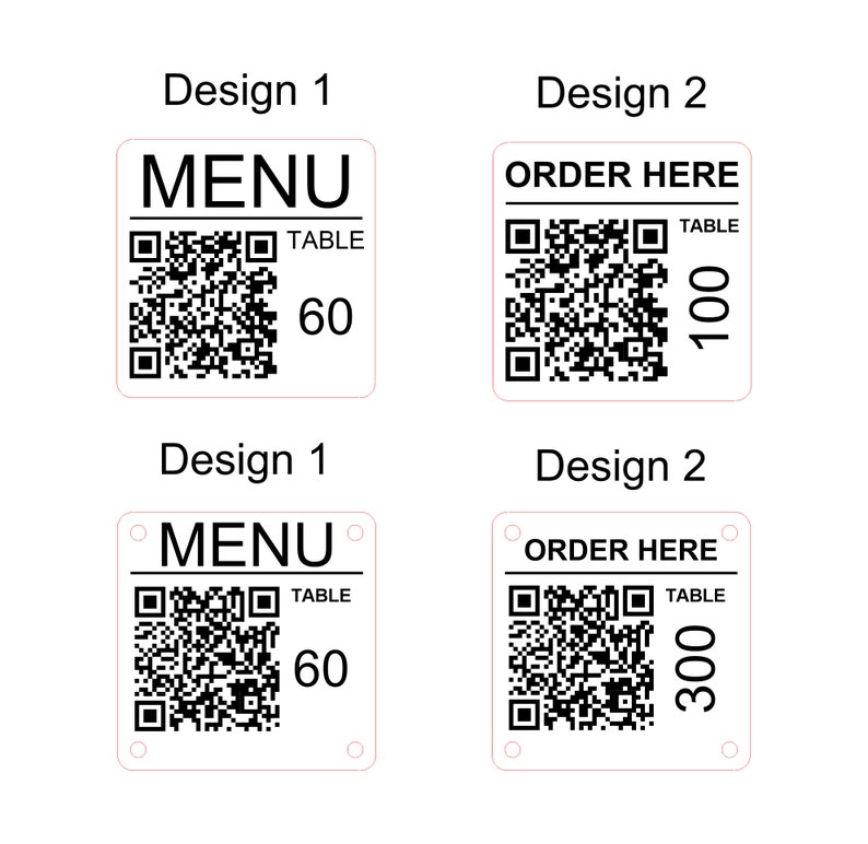 Étiquettes gravées au laser avec code QR en acier inoxydable carré de 50 mm, étiquettes pour numériser pour commander, bar, menu de restaurant, clubs image 8
