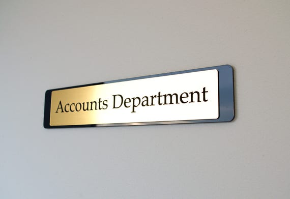 Executive Personalised Door Name Platesize 10x2 Etsy