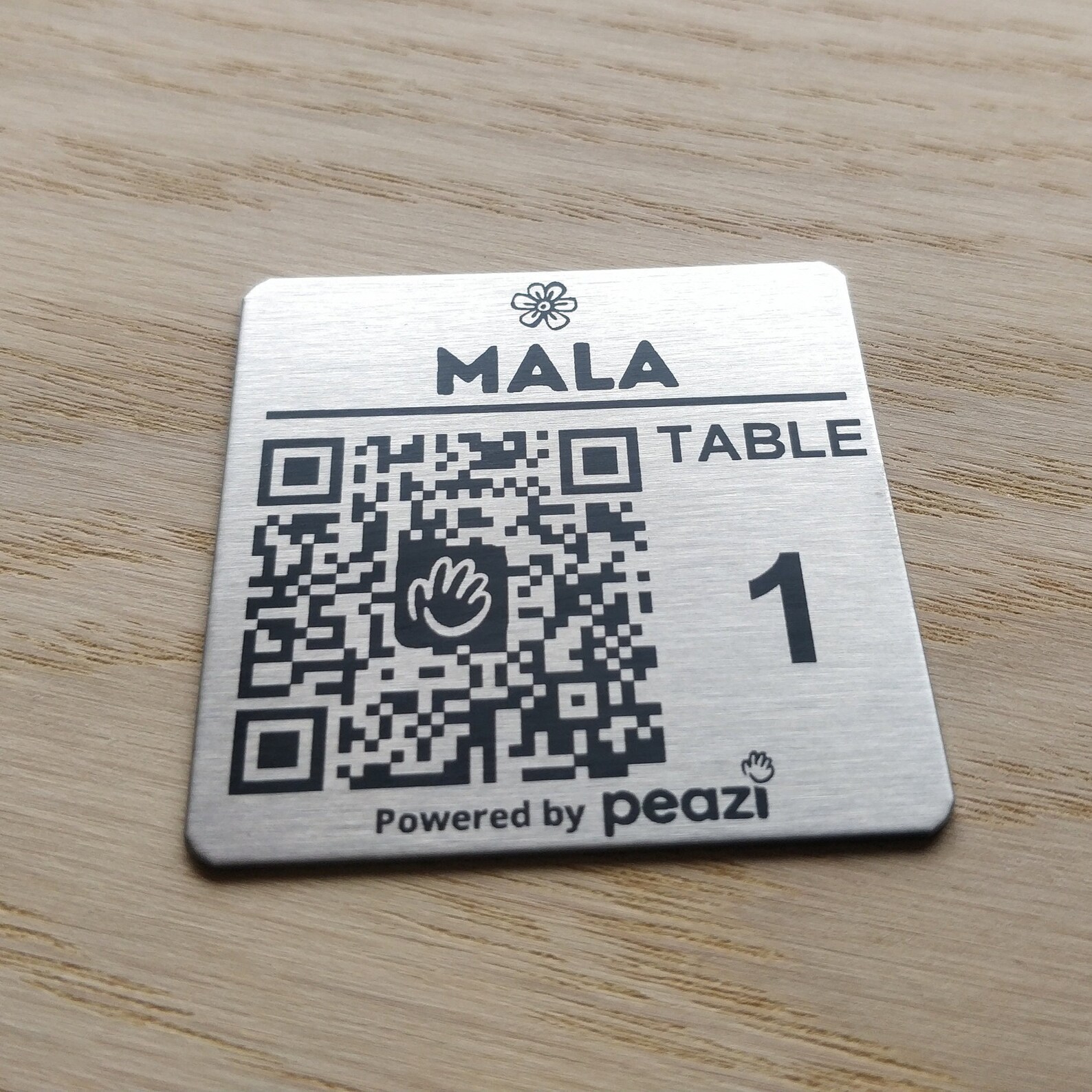 Laser Engraved QR Code Stainless Steel Tag: Scan to Order (50mm) - Etsy