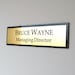 Personalised 210mm Executive Office Wall Name Plate Elevate - Etsy