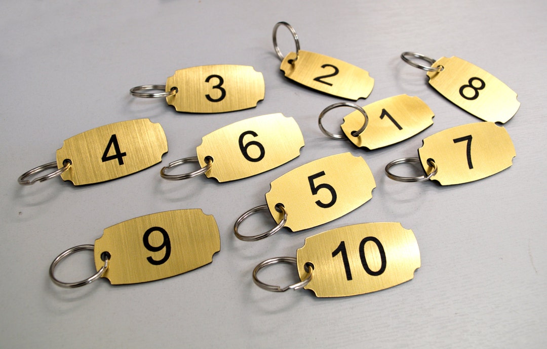 Set of 10 Numbered Key Tags Ideal for Clubs Leisure Centres Etsy UK