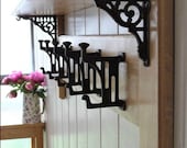 Vintage Style Solid Oak Coat Rack with Shelf Country Home- Mackintosh Collection
