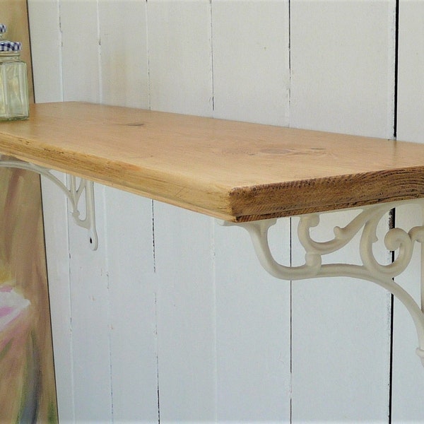 Vintage Style Shelf Solid Pine Country Home Antique Pine finish - Shabby Chic ( French Style)