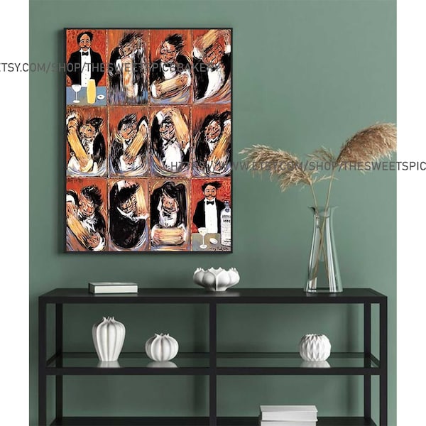 Guy Buffet Martini Print Etsy