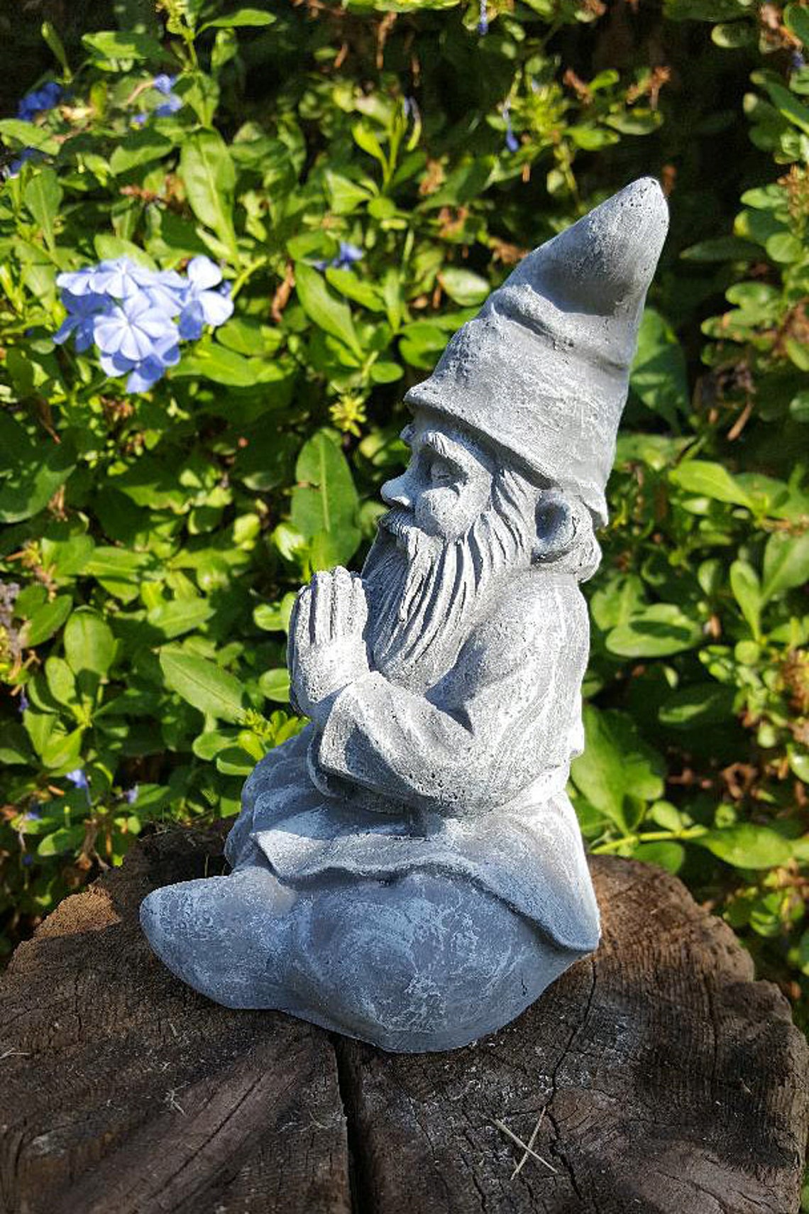 7 Tall' Gnome Zen Garden Gnome Statue Meditating Etsy