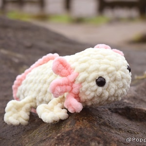 Crochet Axolotl Plush - Handmade Plushie - Amigurumi - Axolotl Gifts - Worry Pet - Anxiety Pal - Desk Buddy -Stuffed Animal- Squishy Axolotl
