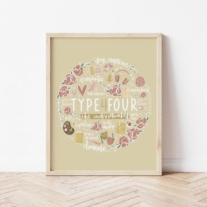 Enneagram Type Four Print | Digital Download