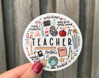 Teacher Circle Sticker | Teacher Gifts