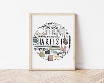 Artist Illustrated Art Print | 8x10