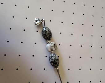 Elephant/Black-Gray/Cake Decorating/Cookies/Candy Making/Icing Tool/Cake Tester/Pokey Tool/Crafting/Scrapbooking/Custom/Hand Crafted