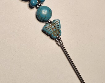 Butterflies/Turquoise/Baking Scribe/Cookie Scribe/Icing Tool/Cake Decorating/Candy Making/Cake Tester/Pokey Tool/Crafting/Scrapbooking