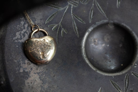 Estate Victorian Gold Filled Monogram Locket Charm Pendant Necklace - Ruby  Lane