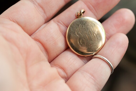 Antique Gold Filled Locket, Antique Gold Locket, … - image 7