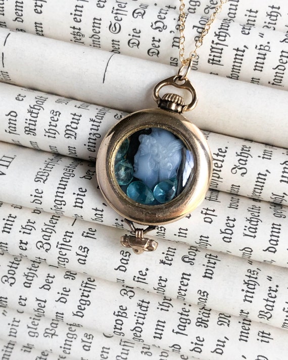 Victorian Hardstone Cameo Locket, Victorian Cameo