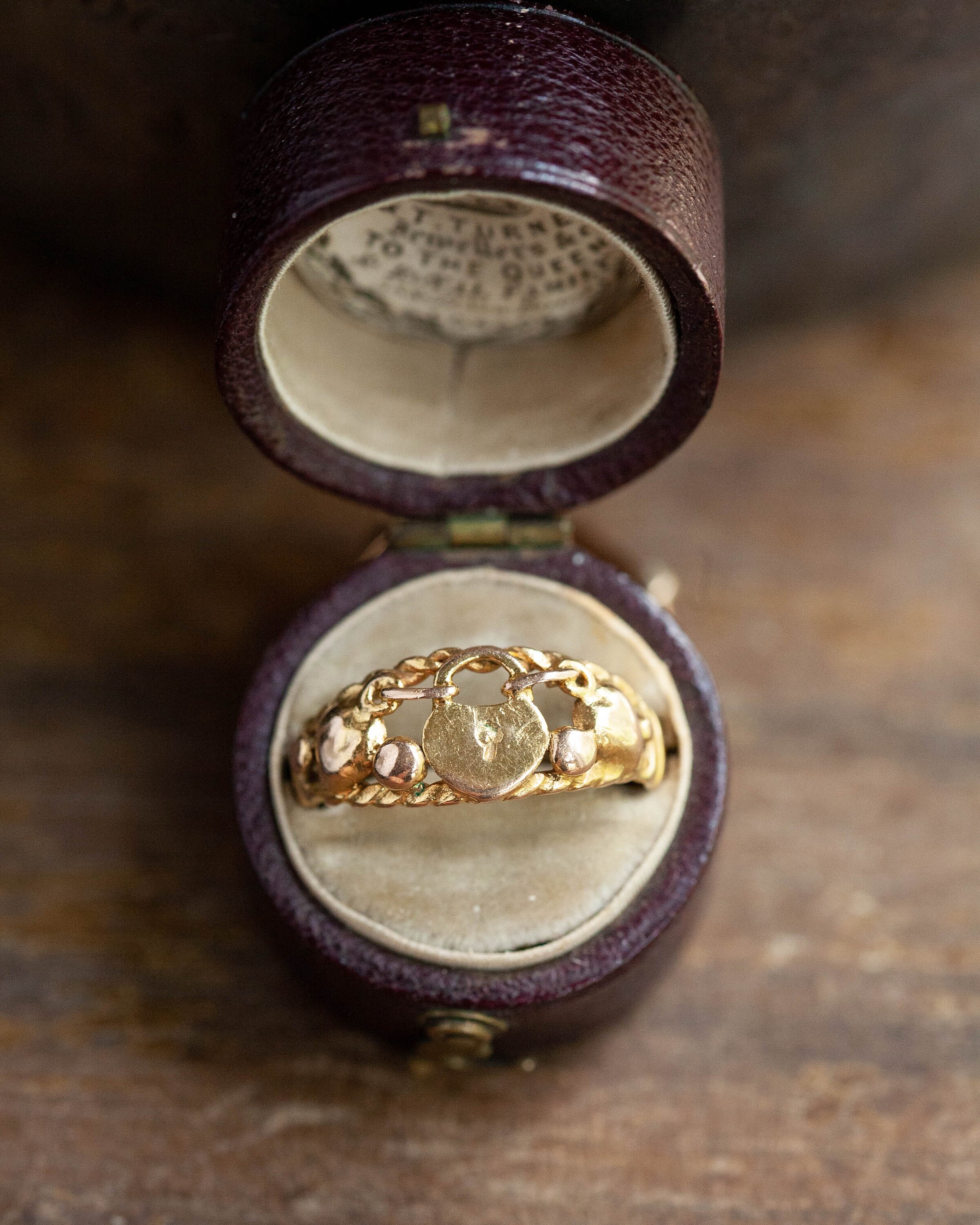 Antique Padlock Ring Victorian Padlock Key and Heart Ring Etsy