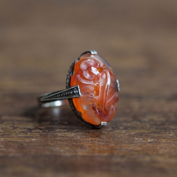Carved Dragon Classic Carnelian Intaglio Signet Ring – Christopher Duquet  Fine Jewelry