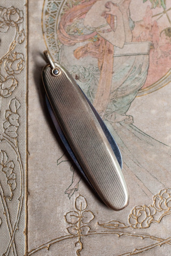 Gold Filled Pocket Knife, Antique Pocket Knife, A… - image 3