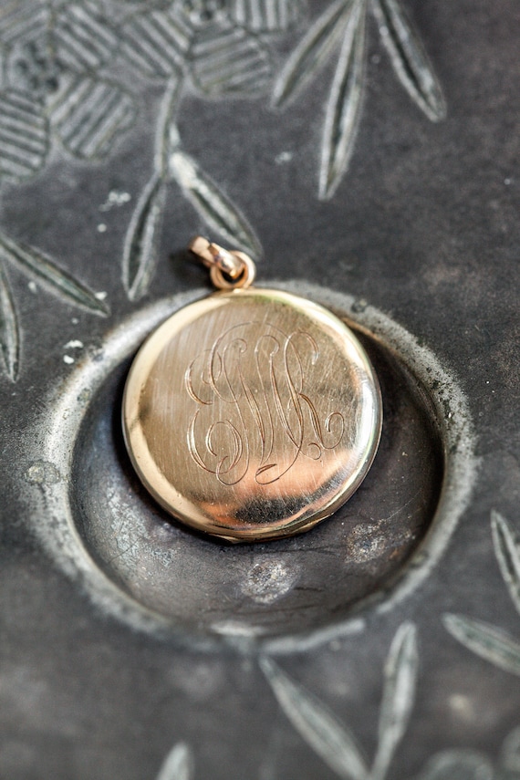 Antique Gold Filled Locket, Antique Gold Locket, … - image 1