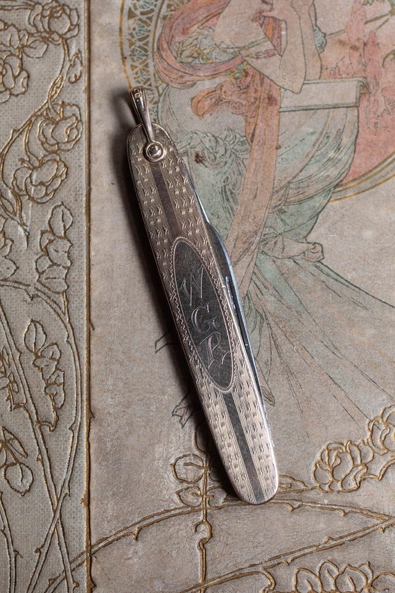 Gold Filled Pocket Knife, Antique Pocket Knife, A… - image 5