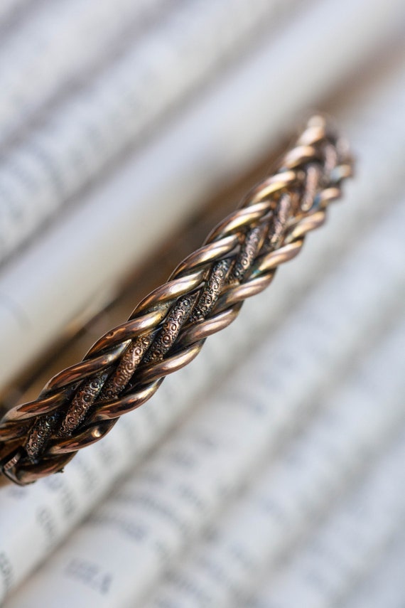 9K Rose Gold Victorian Braid Bracelet, 9K Victoria