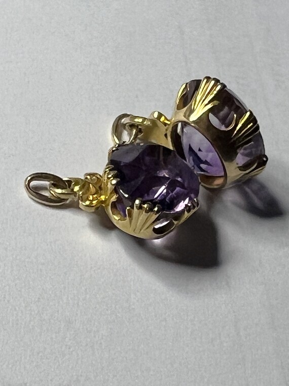 1800s 14k Amethyst Charm, Victorian 14k Charm, An… - image 7