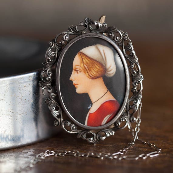 Portrait brooch sale