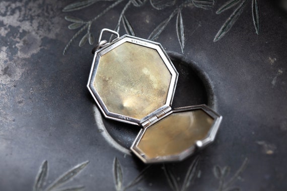 Sterling Deco Locket, Art Deco Locket, Sterling A… - image 3