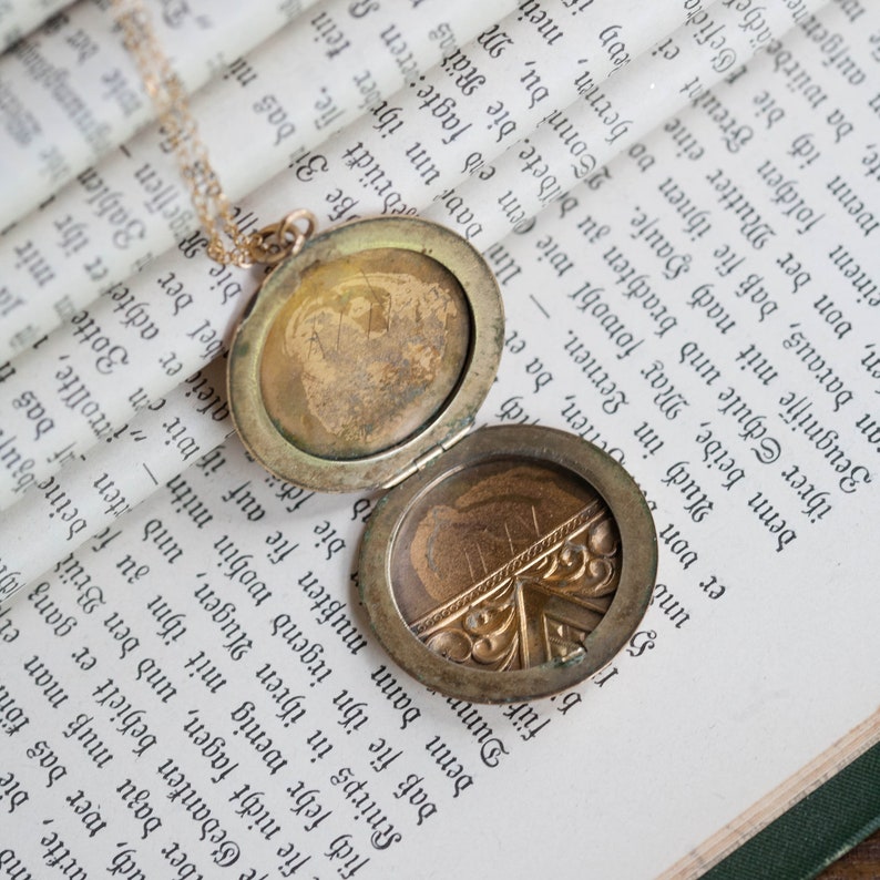 Art Nouveau Gold Filled Locket Antique Gold Filled Locket Etsy