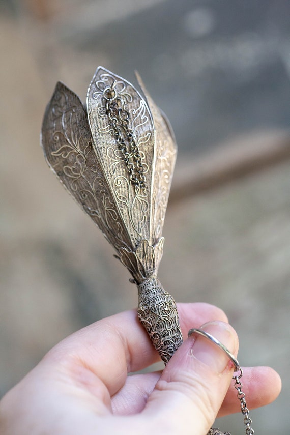 Victorian Sterling Bouquet Holder, Victorian Bouq… - image 9