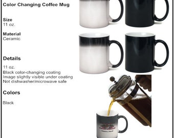 Custom Coffee Mugs - Personalize Color Changing Magic Coffee Mugs