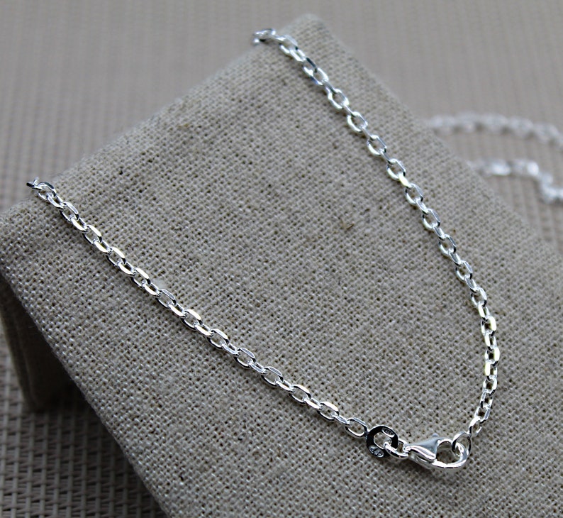 Convict Chain, Silver Chain 925, Men Chain, Chain Necklace, 17,72 inches Chain, 19,68 inches Chain, 21,65 inches Chain, 23,62 inches Chain image 4