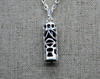 Collier En Argent Sterling 925 Avec Perles De Tahiti Verte Et Perle Blanche De Mer Du Sud - Bijou Unique Gravé Main - Longueur 16 Pouces - Neuf Sans Emballage