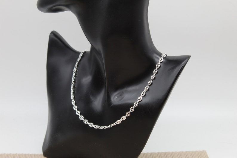 Collier Grains de Café, Chaîne Grain de Café, Chaîne Argent, Grosse Chaîne, Chaîne 45 cm, Chaîne 50 cm, Chaîne 55 cm, Chaîne 60 cm image 2