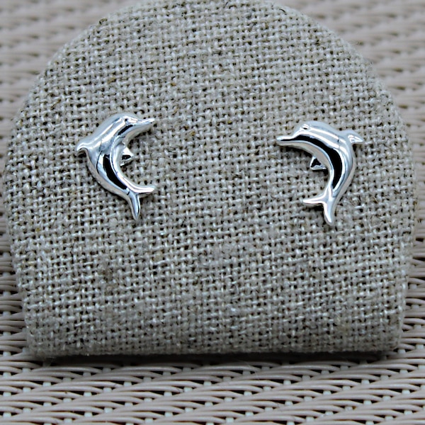 Boucles d'oreilles Dauphins, Argent Sterling, Boucles d'oreilles Fantaisies, Boucles d'oreilles Nautiques, Boucles d'oreilles Océan