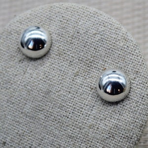 Minimalist Square Stud Earrings Sterling Silver 925 – 10mm Hypoallergenic Everyday Silver Posts – Small Simple Geometric Jewelry