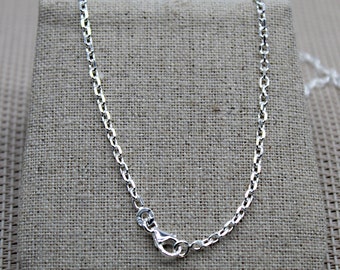 Chaîne Forçat, Chaîne Argent 925, Chaîne Homme, Collier Grosse Chaîne, Chaîne 45 cm, Chaîne 50 cm, Chaîne 55 cm, Chaîne 60 cm, Bijoux Argent