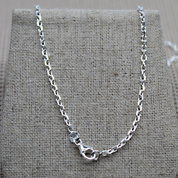 Chaîne Forçat, Chaîne Argent 925, Chaîne Homme, Collier Grosse Chaîne, Chaîne 45 cm, Chaîne 50 cm, Chaîne 55 cm, Chaîne 60 cm, Bijoux Argent