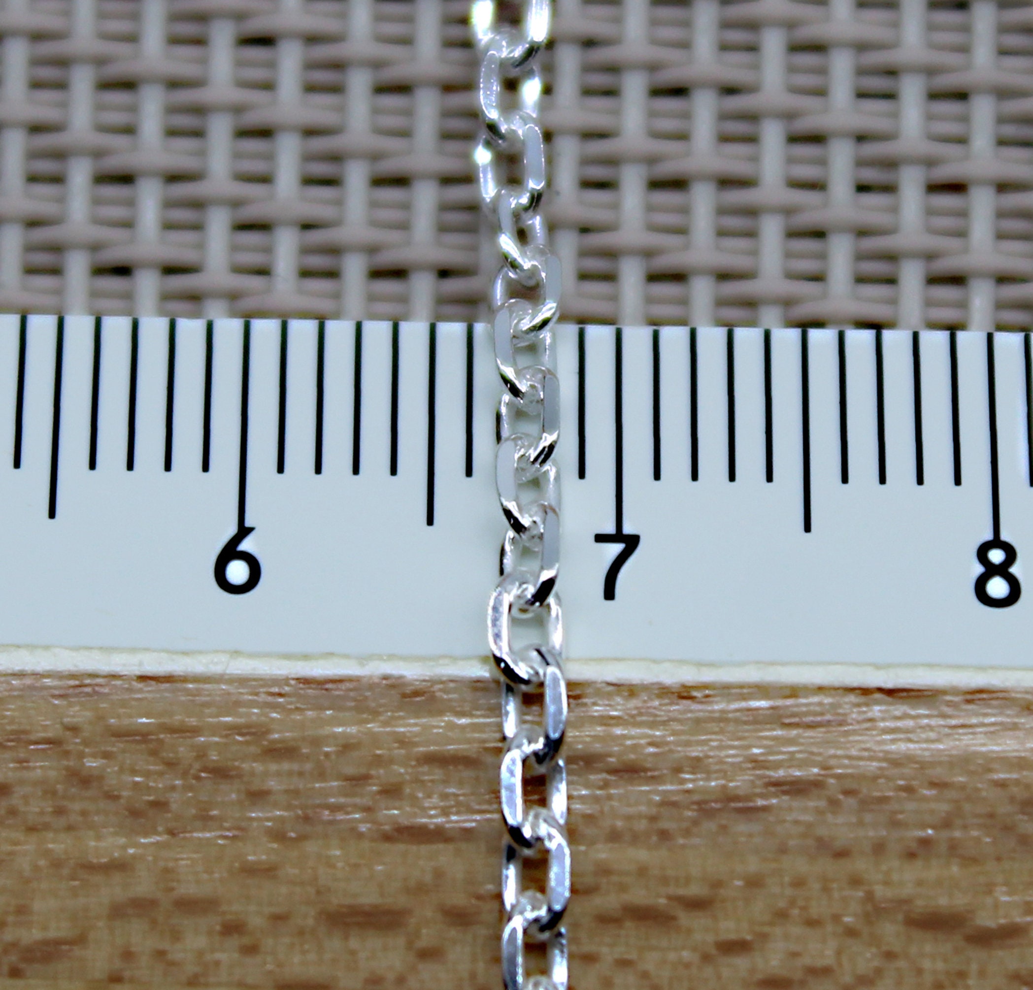 Chaîne En Argent 925 - Maille Forçat Avec Médaillon 'O' - Occasion élégante