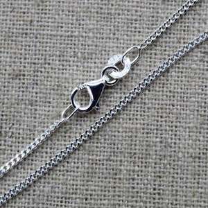 Curb Chain, 925 Silver Chain, Men's Chain, Women's Chain 38 cm, 40 cm, 42 cm, 45 cm, 50 cm, 55 cm, 60 cm, pendant chain image 3