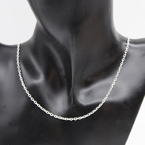 Chaîne Forçat, Chaîne Argent 925, Chaîne Homme, Collier Grosse Chaîne, Chaîne 45 cm, Chaîne 50 cm, Chaîne 55 cm, Chaîne 60 cm, Bijoux Argent image 2